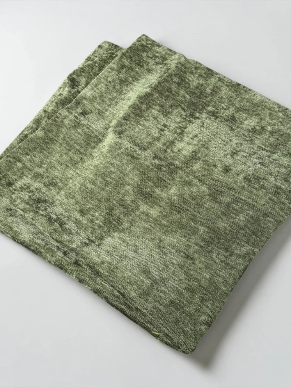 NWOT Set of 2 Sage Green Chenille Pillow Covers 16x16